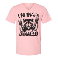 Unhinged and Feral Raccoon  V-Neck T-Shirt