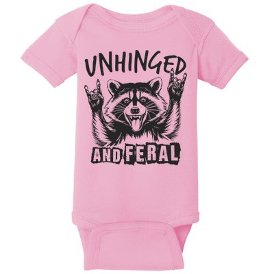 Unhinged and Feral Raccoon  Baby Bodysuit