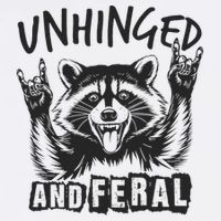 Unhinged and Feral Raccoon  Apron