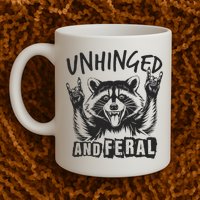 Unhinged and Feral Raccoon  Mug