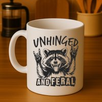 Unhinged and Feral Raccoon  Mug