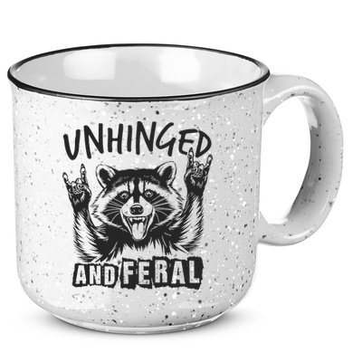 Unhinged and Feral Raccoon  15oz Campfire Ceramic Mug