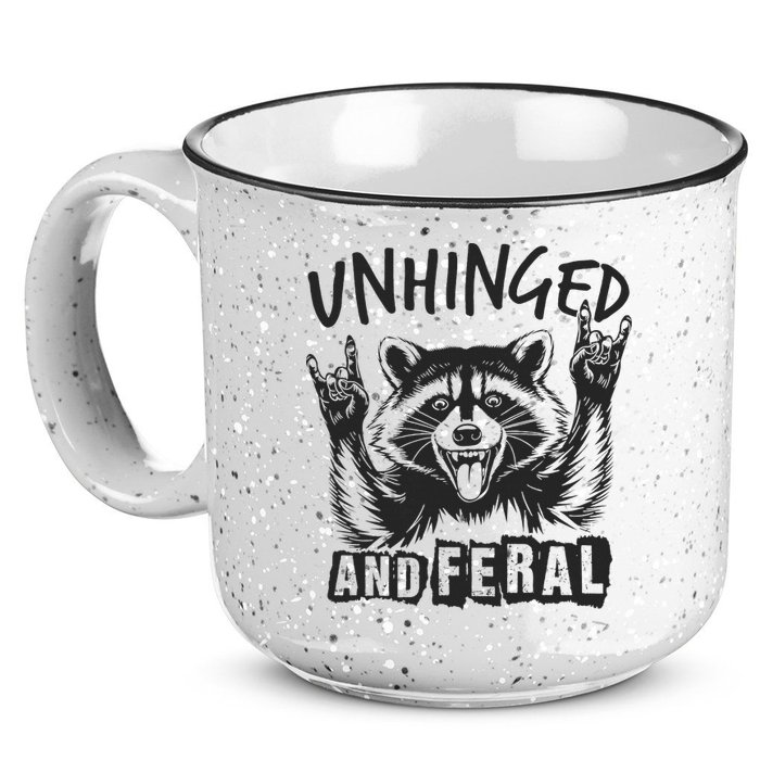 Unhinged and Feral Raccoon  15oz Campfire Ceramic Mug
