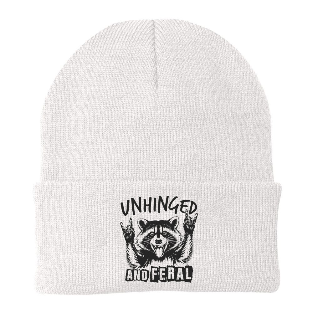 Unhinged and Feral Raccoon  Beanie