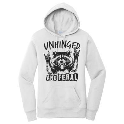 Unhinged and Feral Raccoon  Women's Pullover Hoodie