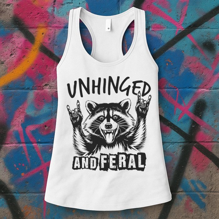 Unhinged and Feral Raccoon  Womens Tank Top