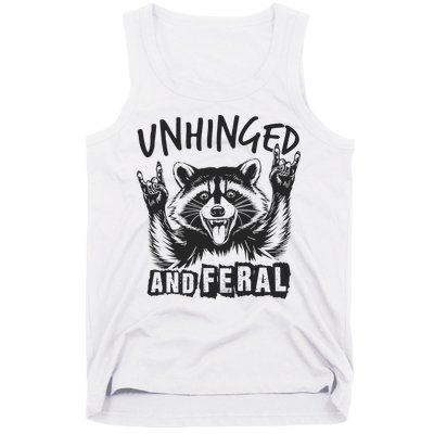 Unhinged and Feral Raccoon  Tank Top