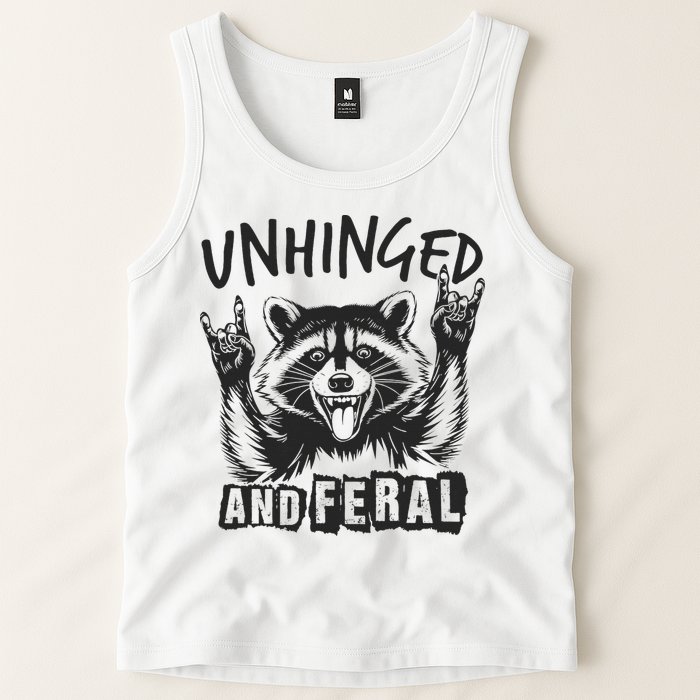 Unhinged and Feral Raccoon  Tank Top