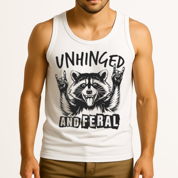Unhinged and Feral Raccoon  Tank Top