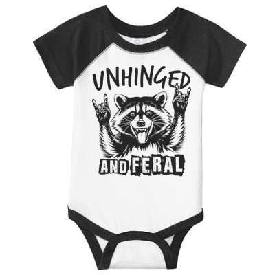 Unhinged and Feral Raccoon  Infant Baby Jersey Bodysuit