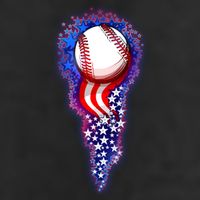 USA American Flag Baseball Star Comet Beanie