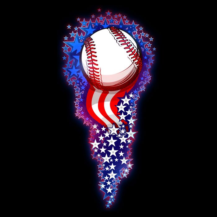 USA American Flag Baseball Star Comet Flat Bill Trucker Hat