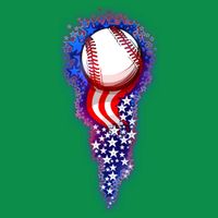 USA American Flag Baseball Star Comet Sweatshirt