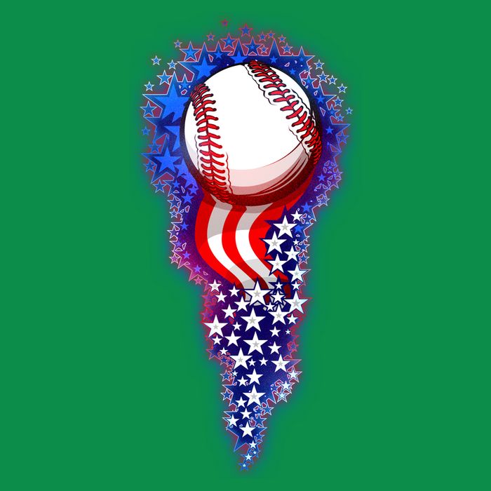USA American Flag Baseball Star Comet Sweatshirt