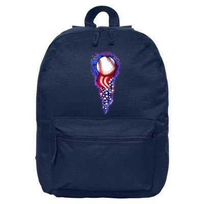 USA American Flag Baseball Star Comet 16 in Basic Backpack