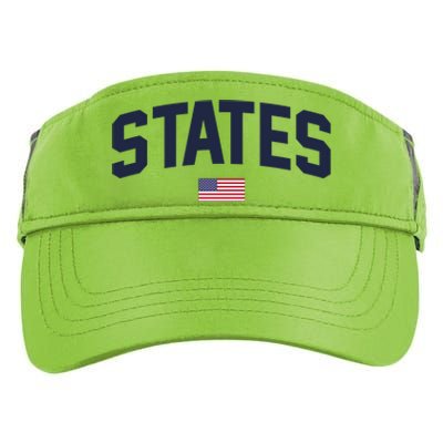 States United USA American Flag United States 4th Of July Adult Drive Performance Visor