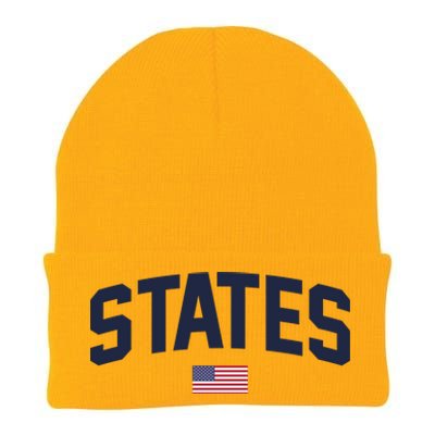 States United USA American Flag United States 4th Of July Knit Cap Winter Beanie