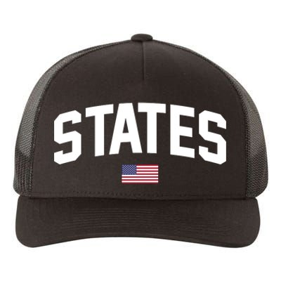 States United USA American Flag United States 4th Of July Yupoong Adult 5-Panel Trucker Hat