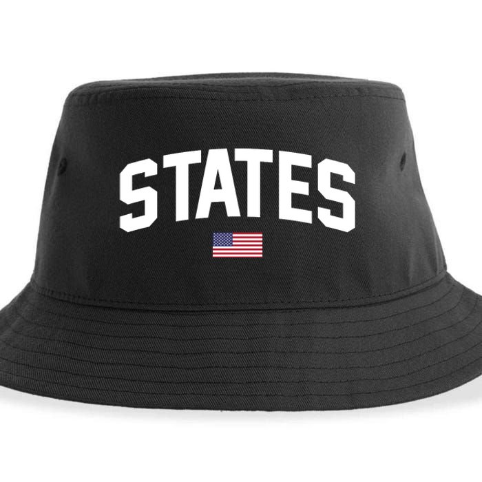 States United USA American Flag United States 4th Of July Sustainable Bucket Hat