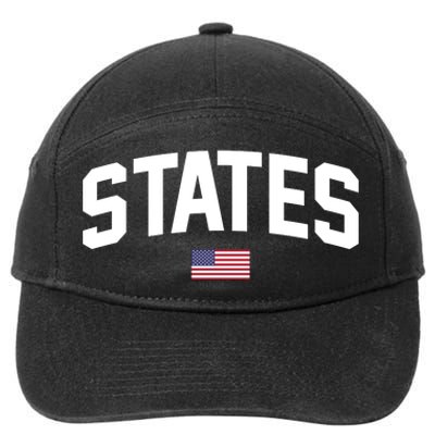 States United USA American Flag United States 4th Of July 7-Panel Snapback Hat