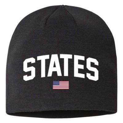 States United USA American Flag United States 4th Of July Sustainable Beanie