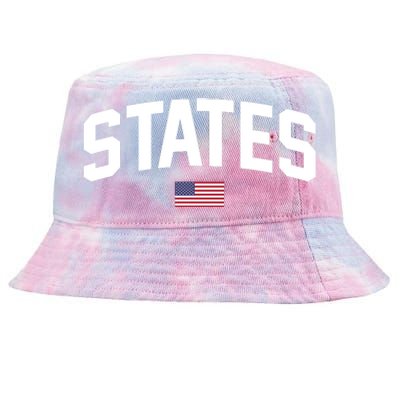 States United USA American Flag United States 4th Of July Tie-Dyed Bucket Hat