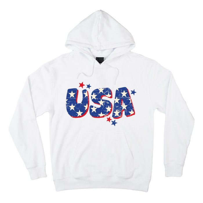 Usa American Flag 4th Of July Boy Girl Vintage Hoodie