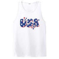 Usa American Flag 4th Of July Boy Girl Vintage PosiCharge Competitor Tank