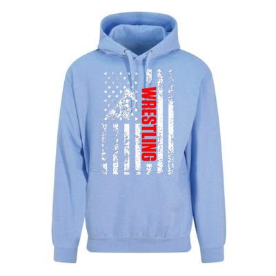 US American Flag Sports Patriotic Wrestling Unisex Surf Hoodie