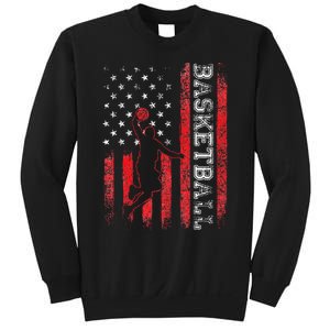 USA American Flag Sports Lover Basketball Sweatshirt