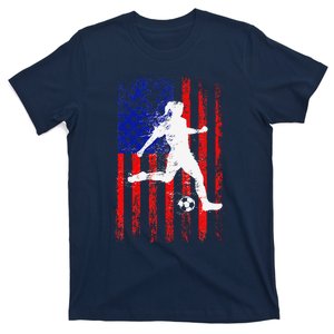 Usa American Flag Soccer T-Shirt