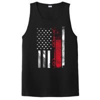 Us American Flag Semi Truck Driver 18 Wheeler Trucker Gift PosiCharge Competitor Tank