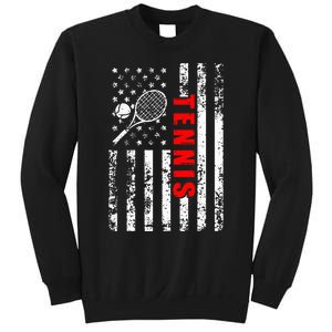 Us American Flag Tennis Patriotic Sweatshirt