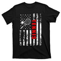 Us American Flag Tennis Patriotic T-Shirt