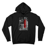 Us American Flag Tennis Patriotic Tall Hoodie