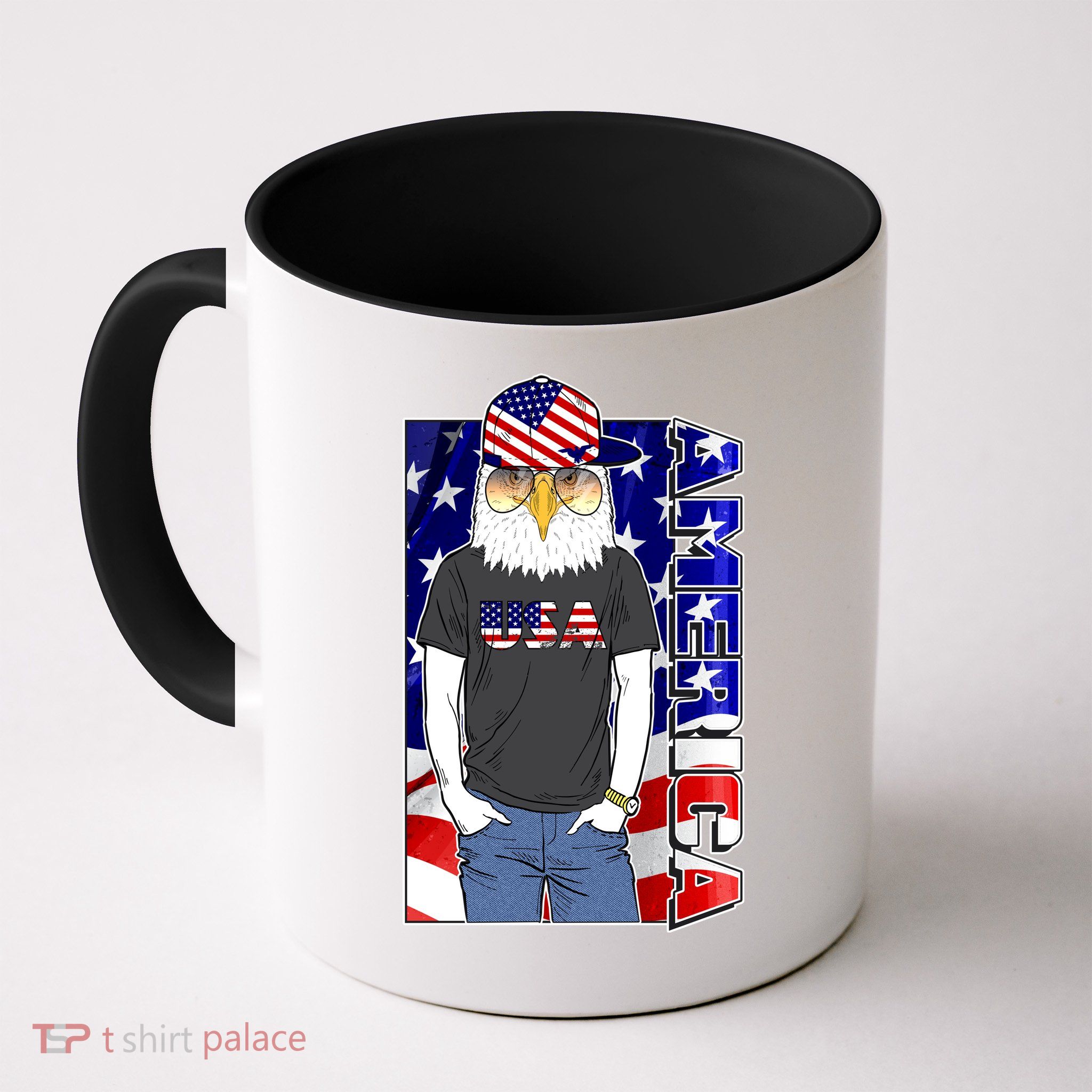 USA America Flag Hip Hop Eagle Mug