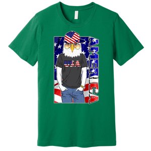 USA America Flag Hip Hop Eagle Premium T-Shirt