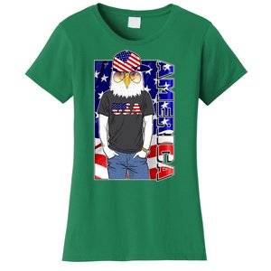 USA America Flag Hip Hop Eagle Women's T-Shirt