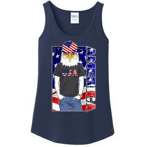 USA America Flag Hip Hop Eagle Ladies Essential Tank