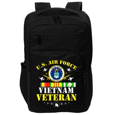 US Air Force Vietnam Veteran, USAF Veteran, USA Flag Gift Impact Tech Backpack