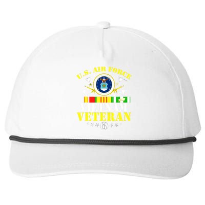 US Air Force Vietnam Veteran, USAF Veteran, USA Flag Gift Snapback Five-Panel Rope Hat