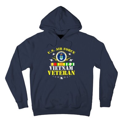 US Air Force Vietnam Veteran, USAF Veteran, USA Flag Gift Hoodie