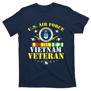 US Air Force Vietnam Veteran, USAF Veteran, USA Flag Gift T-Shirt