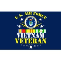 US Air Force Vietnam Veteran, USAF Veteran, USA Flag Gift Bumper Sticker