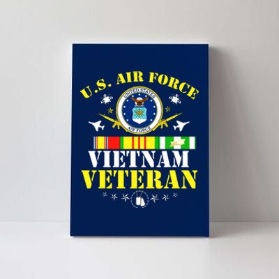 US Air Force Vietnam Veteran, USAF Veteran, USA Flag Gift Canvas