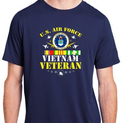 US Air Force Vietnam Veteran, USAF Veteran, USA Flag Gift Adult ChromaSoft Performance T-Shirt