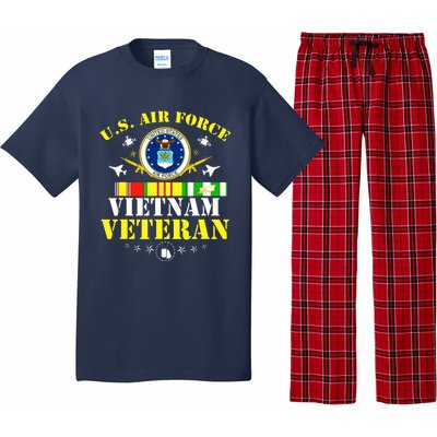 US Air Force Vietnam Veteran, USAF Veteran, USA Flag Gift Pajama Set