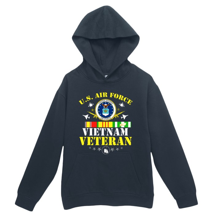 US Air Force Vietnam Veteran, USAF Veteran, USA Flag Gift Urban Pullover Hoodie