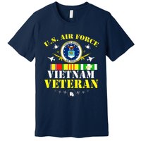 US Air Force Vietnam Veteran, USAF Veteran, USA Flag Gift Premium T-Shirt