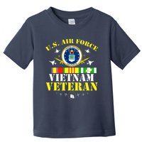 US Air Force Vietnam Veteran, USAF Veteran, USA Flag Gift Toddler T-Shirt